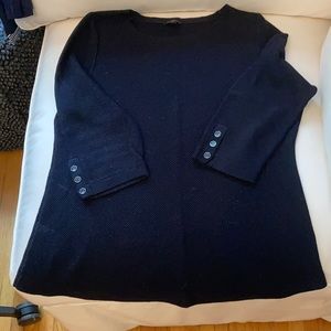 Navy cotton sweater